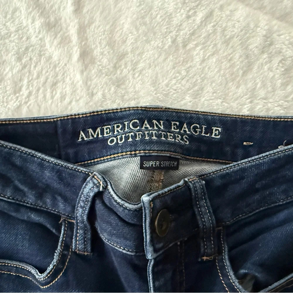 American Eagle Super Stretch Low Rise Skinny Jeggings Jeans 00 - Picture 5 of 8